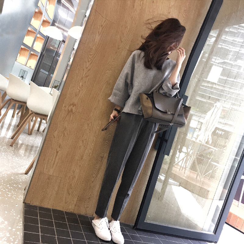 晚晚風復古寬松港味社會初秋bf酷潮帥氣蹦迪網紅兩件套裝秋季時尚